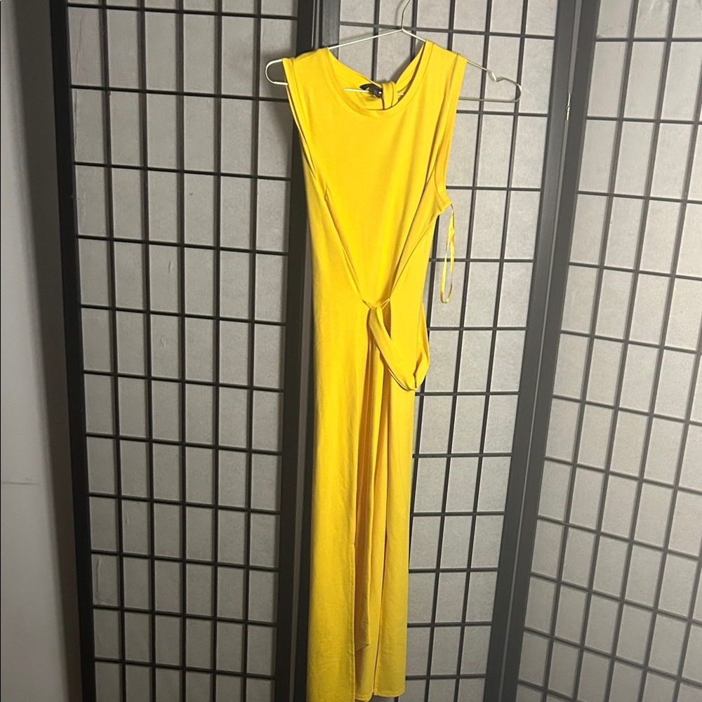 Banana Republic Asymmetrical Yellow Dress